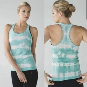 Vintage lululemon Aqua Tie-Dye Tank Top